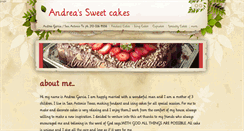 Desktop Screenshot of andreassweetcakes.com